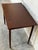 Teak Two-Drawer Rectangular Writing Desk With Tapered Legs Danish Mid-Century Modern For Sale - Image 4 of 10