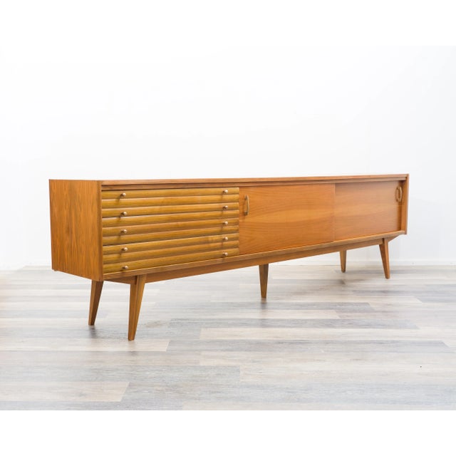 Vintage Sideboard in Walnut, 1950s For Sale - Image 15 of 15