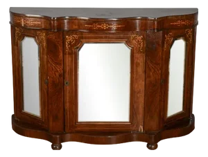 Sideboard with Mirrors to Be Repaired