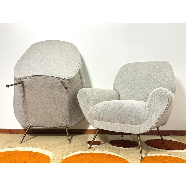 Gigi Radice Armchairs by Minotti, Italy, 1950s, Set of 2 For Sale - Image 10 of 14