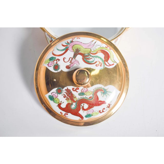 Chinese Porcelain Pot with Two Handles, 1920 For Sale - Image 10 of 11