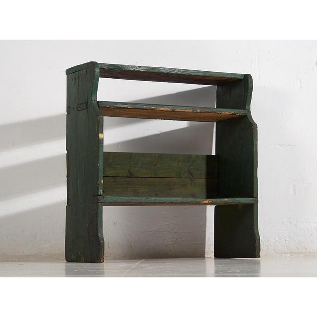 Small Green Bookcase, 1920s For Sale - Image 4 of 9
