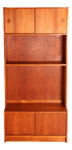 Mid-Century Modern Danish Teak Bookcase, 1960s