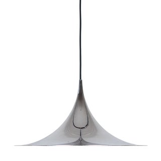 Vintage Semi Pendant Lamp by Bonderup and Thorup for Fog & Mørup, 1968 For Sale