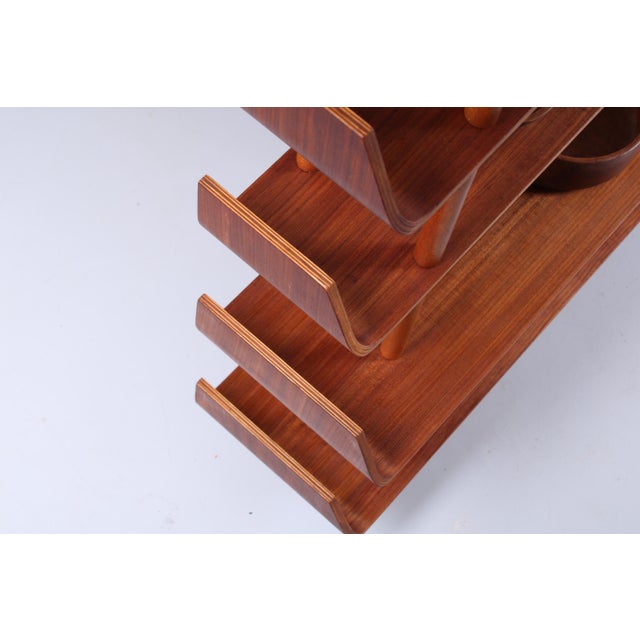 Wood Teak Wall Unit attributed to Willem Lutjens for Gouda Den Boer, 1950s For Sale - Image 7 of 18