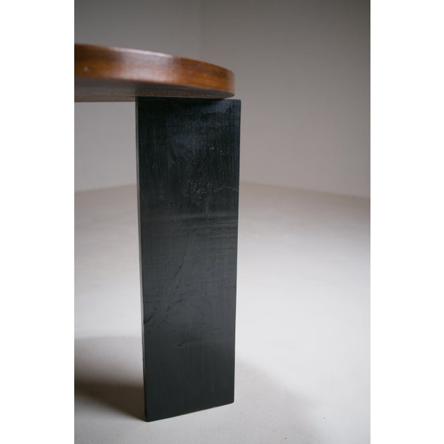 Modern Walnut Veneer and Ebonised Wood Side Table, 1920s For Sale - Image 11 of 18
