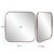 Brown Copenhagen Square Brass Mirror For Sale - Image 8 of 9