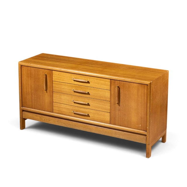 John Keal for Brown Saltman Mid Century Bleached Mahogany Credenza For Sale - Image 10 of 10