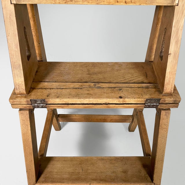 Mid-Century Modern Ladder Chair in Wood, Italy, 1930s For Sale - Image 14 of 18