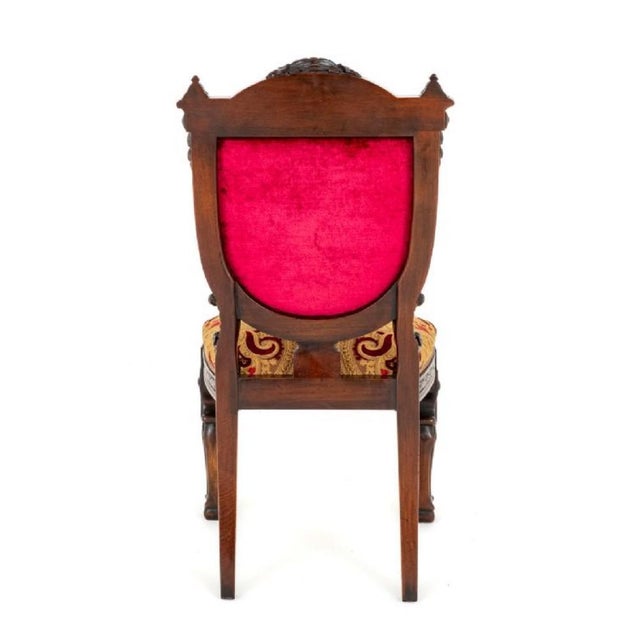 Set of Renaissance Dining Chairs & Carved Diners, 1920s For Sale - Image 9 of 15