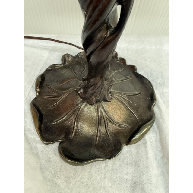 Early 21st Century Dragonfly Stain Glass Shade Table Lamp For Sale - Image 5 of 12