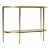 Gold Leaf & Stone Console Table For Sale