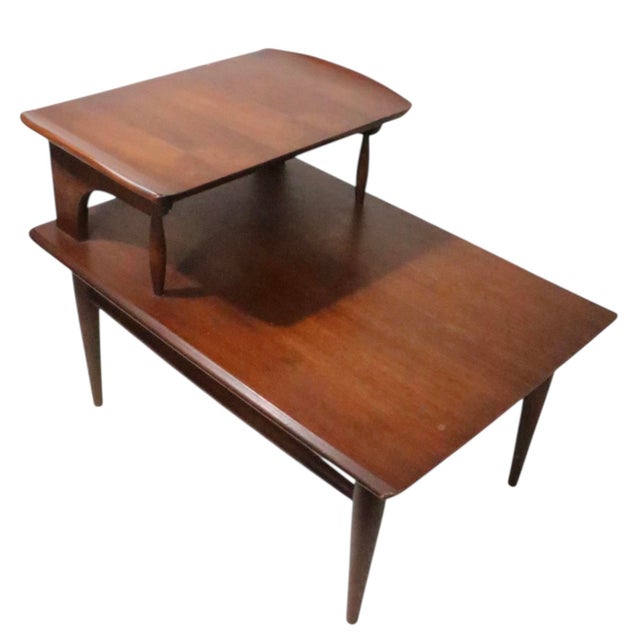 Mid Century Step End Table Bassett Artisan C 1950/60's | Chairish