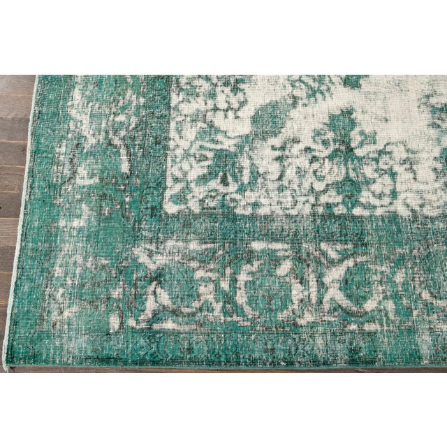 Mid 20th Century Vintage Overdye Rug For Sale - Image 10 of 12