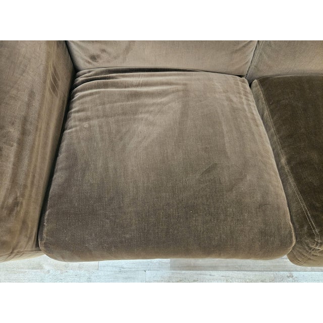 Brown D120 Three-Seater Sofa by Valeria Borsani and Alfredo Bonetti for Tecno, 1966 For Sale - Image 8 of 17