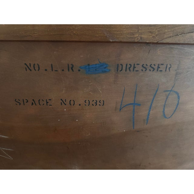 Restored 19th-Century American Empire Revival 3-Drawer Chest in Carbon Black & Walnut For Sale - Image 12 of 12