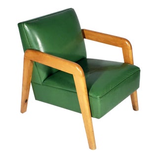 1940s Mid-Century Modern Vintage Original Russel Wright Lounge Chair for Thonet For Sale