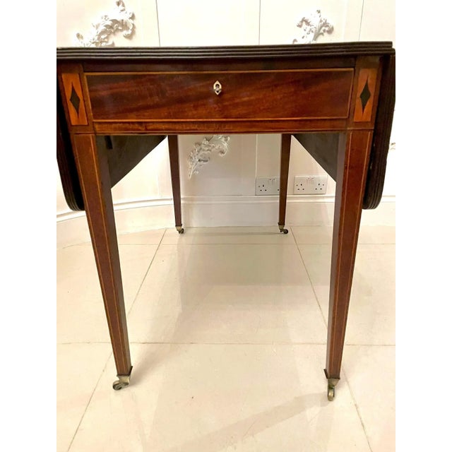Antique George III Mahogany Pembroke Table For Sale - Image 11 of 16