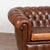 20th Century Spanish Brown Vintage Leather Chesterfield Sofa For Sale - Image 4 of 18