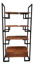 Example of Acacia Wood Shelving
