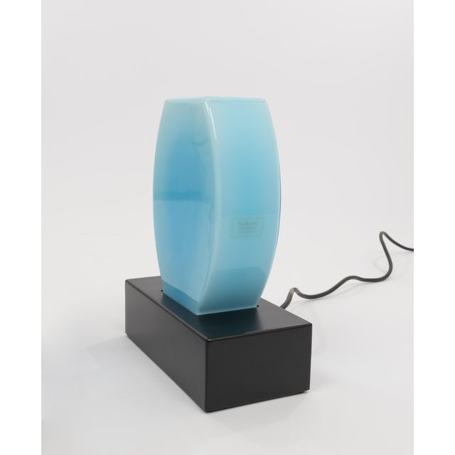 1970s Dorane Blue Table Lamps by Ettore Sottsass for Stilnovo, 1970s, Set of 2 For Sale - Image 5 of 8
