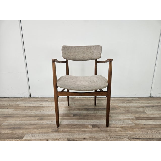 1970s Swedish Armchair in Wood and Fabric, 1970 For Sale - Image 5 of 14