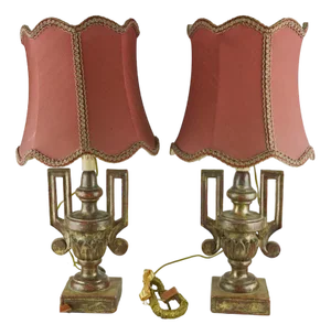 Vintage Table Lamps, Set of 2