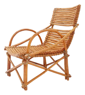Vintage Bamboo Armchair, 20th Century