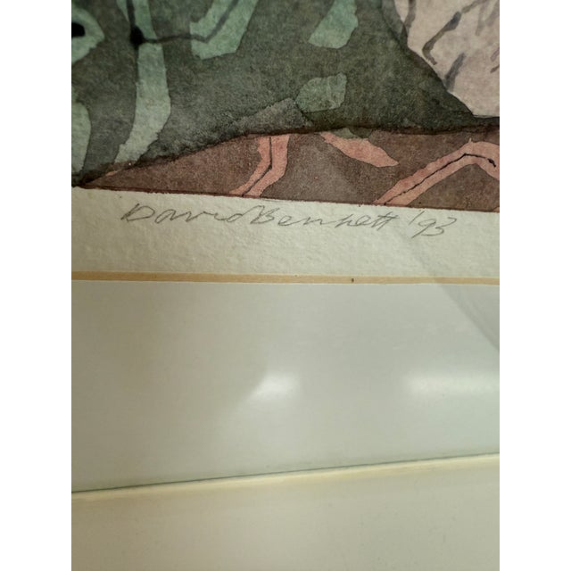 David Bennett "Sand Dollars" Original Painting, Framed For Sale In San Francisco - Image 6 of 12