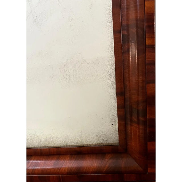A Brown 19th Century Mahogany Mirror For Sale - Image 4 of 5