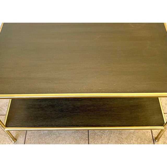 Wood Sabin Angeles Rectangle Two-Tiered Side or Coffee Table For Sale - Image 7 of 11