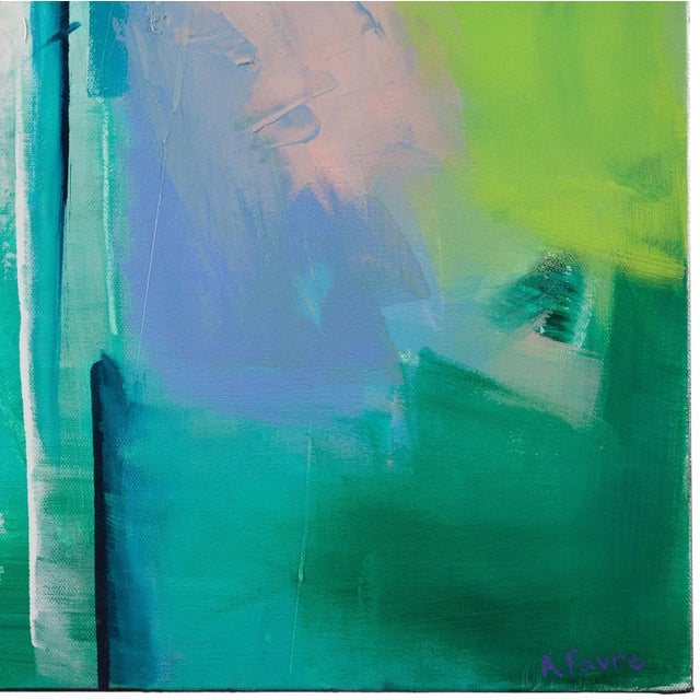 2020s Amber Favre "The Secret Spot" Acrylic on Canvas Alla Prima Original Painting For Sale - Image 5 of 9