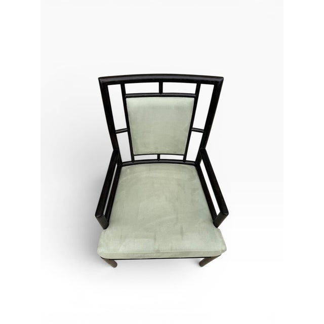 Late 20th Century Pair of McGuire San Francisco Asian Modern Faux Bamboo Lounge Chairs For Sale In Miami - Image 6 of 13