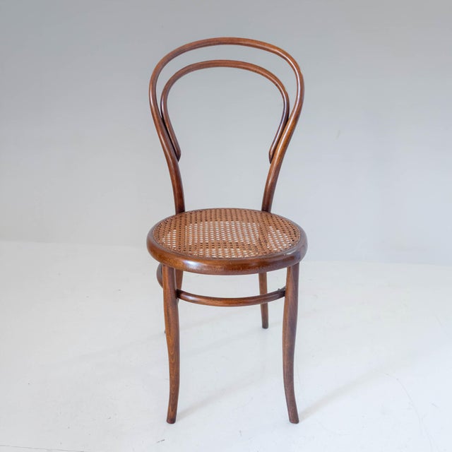 Antique Bentwood and Cane Dining Chairs by Josef Hoffmann, 1900s, Set of 4 For Sale - Image 6 of 16