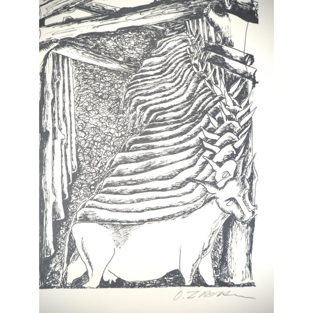 Ossip Zadkine, Mythology: Hercules and the Stables of Augeas, Original Lithograph For Sale - Image 5 of 6