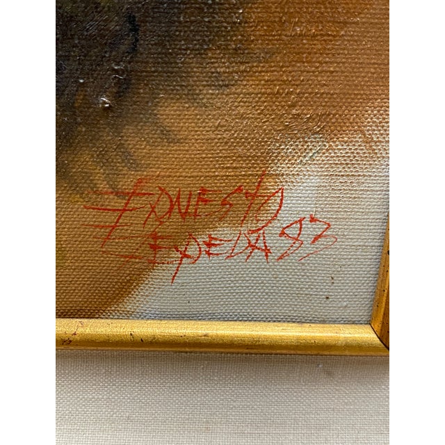 1980s Ernesto Zepeda Framed Oil on Canvas Patrick O'Hara Mountain Man