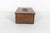 Indian Vintage Carved Wood Box, Brass Inlay Indian Indo, Lidded, Wooden Carving, Floral Hinged Lid Box, Brown Wood Trinket For Sale - Image 3 of 10
