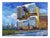 MAD Studios Architecture Rift Rino by Delton Demarest | Oil on panel of a modern building exterior For Sale