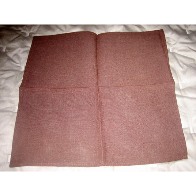 Mid-Century Modern Vintage Cocoa Napkins - Set of 8 For Sale - Image 3 of 4