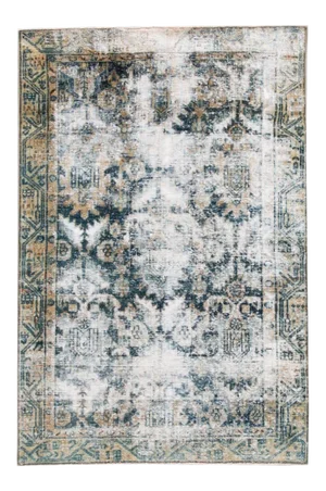 Blue Vintage Distressed Handmade Wool Rug