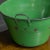 Antique Green Enamelled Bin For Sale - Image 4 of 11