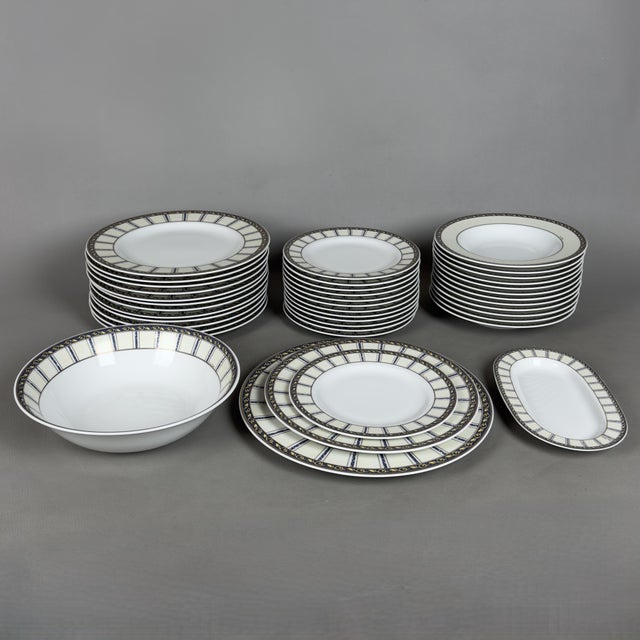 Vintage Porcelain Dinnerware Set from Pierre Cardin, 1990s, Set of 41 For Sale - Image 13 of 13