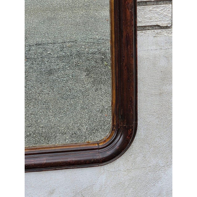 19th Century Victorian Walnut, American Made Mirror Original Paint. For Sale - Image 16 of 17