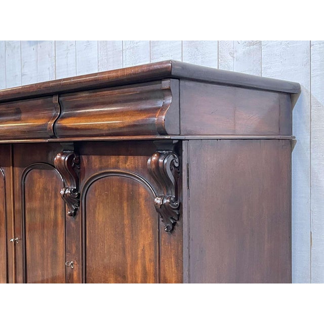 Wood 19th Century Victorian Mahogany Sideboard For Sale - Image 7 of 18