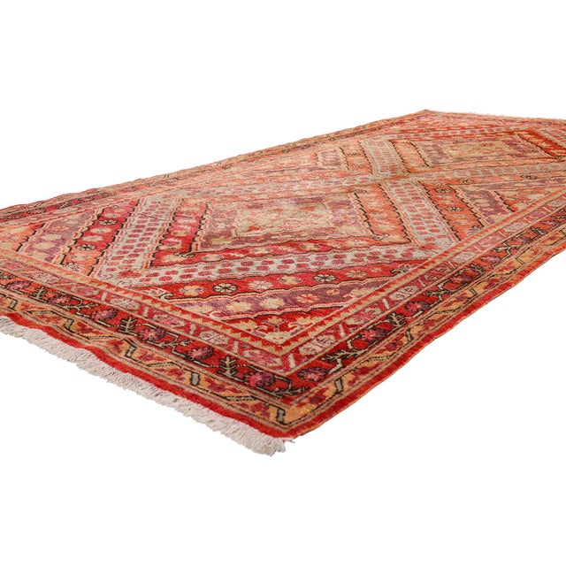 79408 Antique Turkestan Khotan Rug, 05'01 x 10'09. The Silk Road Sigil: A Late 19th Century Turkestan Khotan Masterpiece...