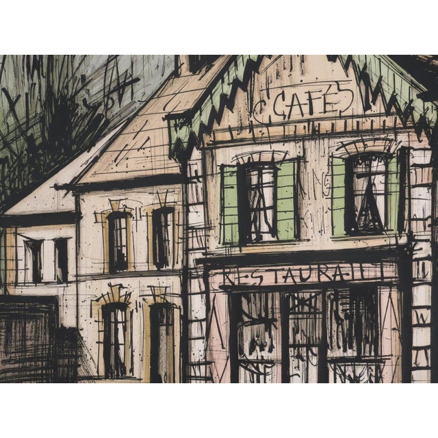 Modern Bernard Buffet, The Chalet Restaurant, Original Signed Lithograph For Sale - Image 3 of 9
