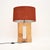 Large Burr Walnut and Chrome Table Lamp attributed to Oitoemponto, 2001 For Sale - Image 4 of 10