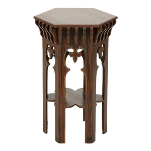 Grain-Painted and Parcel Gilt Moorish Style Pedestal Table, 20th Cent.