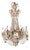 Mid-20th C. Italian Baltic Beaded Chandelier With Multiple Swags & Pendants For Sale