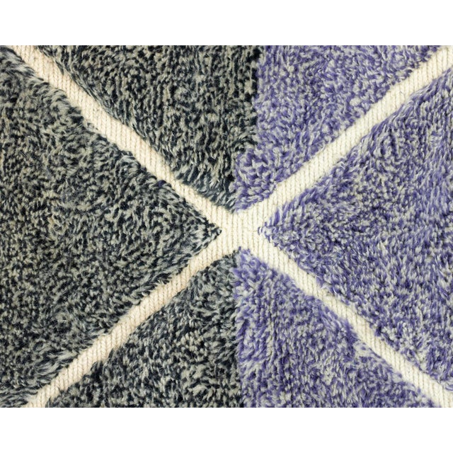 Hand-Knotted Wool Rug by Azele Studio For Sale - Image 4 of 10